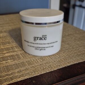 philosophy pure grace body scrub - white jar